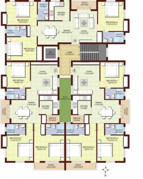  madura Block A Cluster Plan