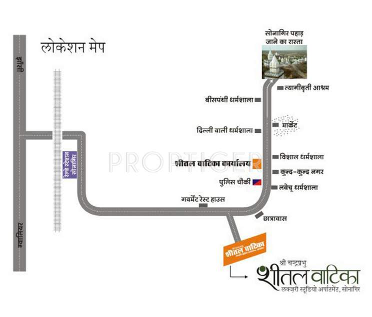 vatika Images for Location Plan of Sheetalnath Vatika