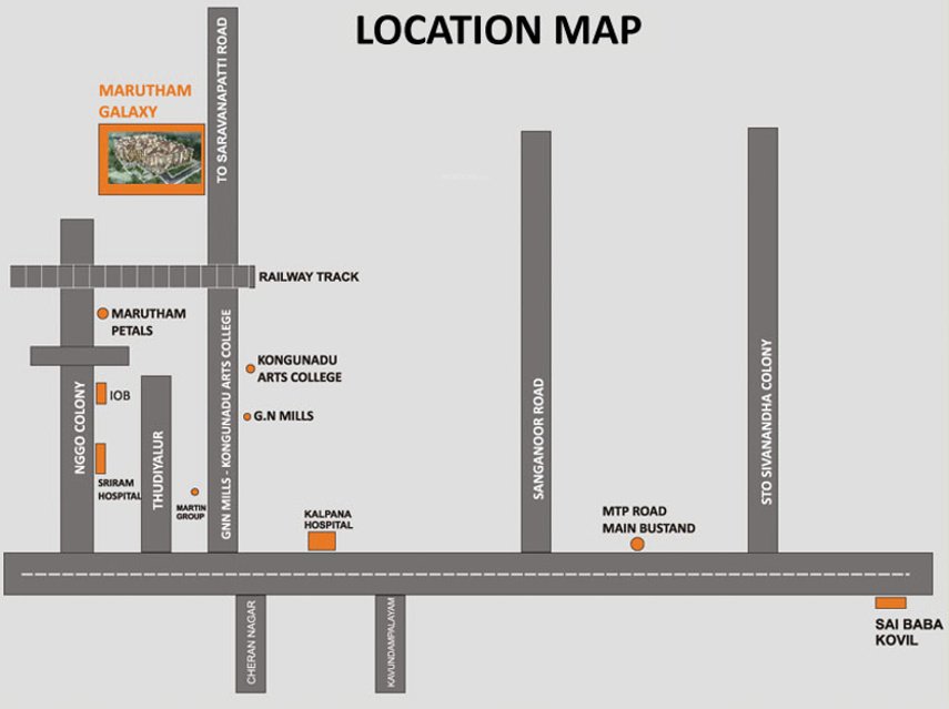  galaxy Images for Location Plan of Marutham Galaxy
