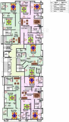 niagaree-builders joha-complex Cluster Plan for 4th Floor