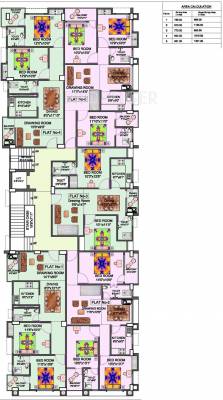 niagaree-builders joha-complex Cluster Plan from 1st to 2nd Floor