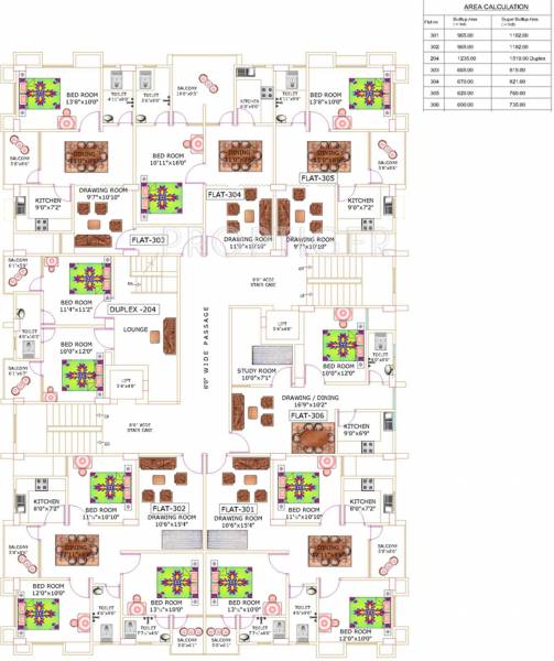 Cluster Plan for 3rd Floor niagaree-builders hurmat-complex Cluster Plan for 3rd Floor