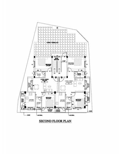aasaan-builder aadarsh Cluster Plan for 2nd Floor