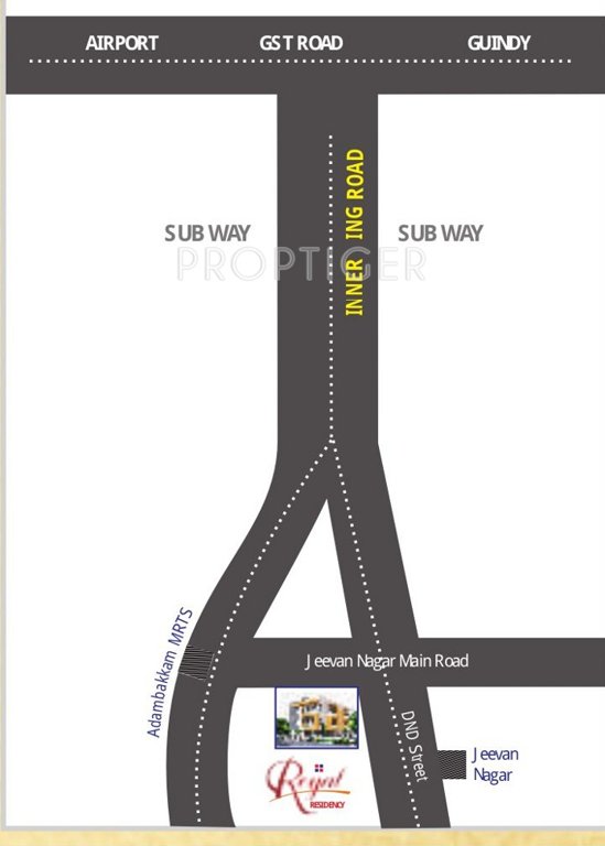 sri kirhika builders royal residency Location Plan