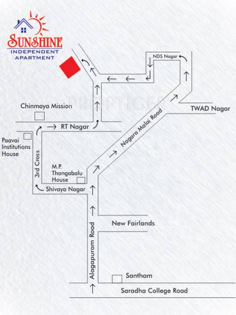 sri-kirhika-builders sunshine-apartment Location Plan