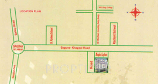 niagaree-builders megha-enclave Location Plan