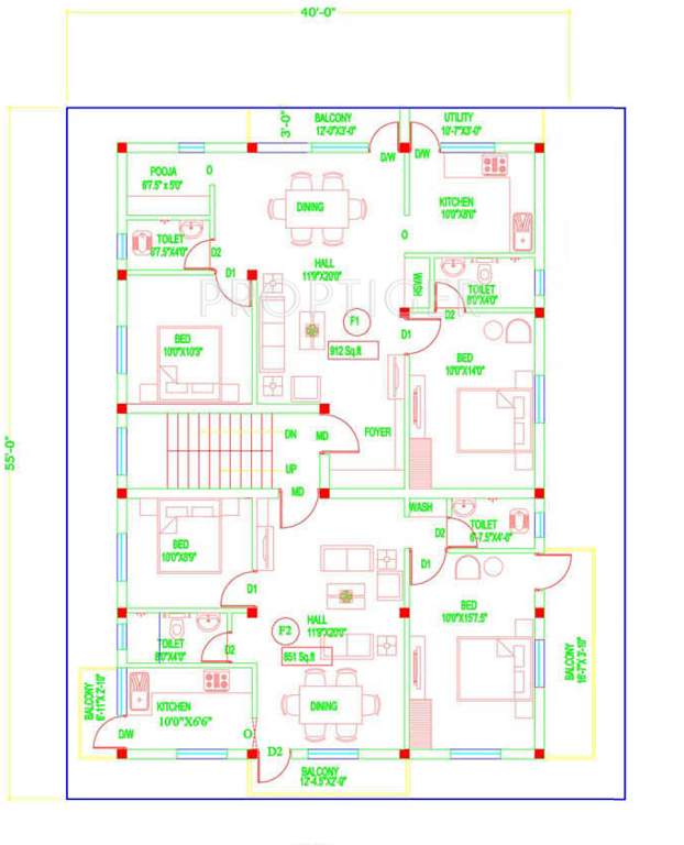 Images for Cluster Plan of Mars Builders And Real Estates Private Limited Dhanam Apartments