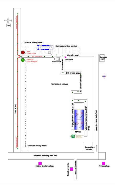Images for Location Plan of Mars Builders And Real Estates Private Limited Dhanam Apartments