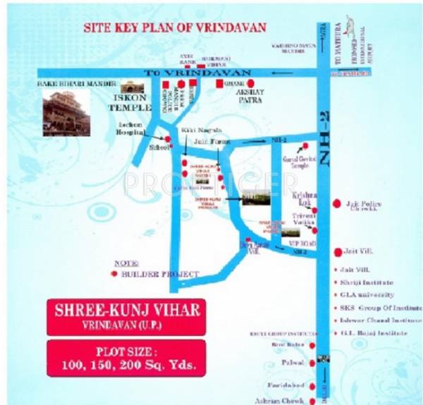 maurya-builders-and-developers shree-kunj-vihar-ii Location Plan