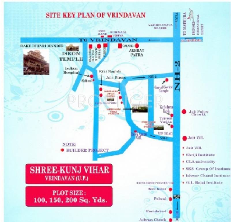 maurya builders and developers shree kunj vihar ii Location Plan