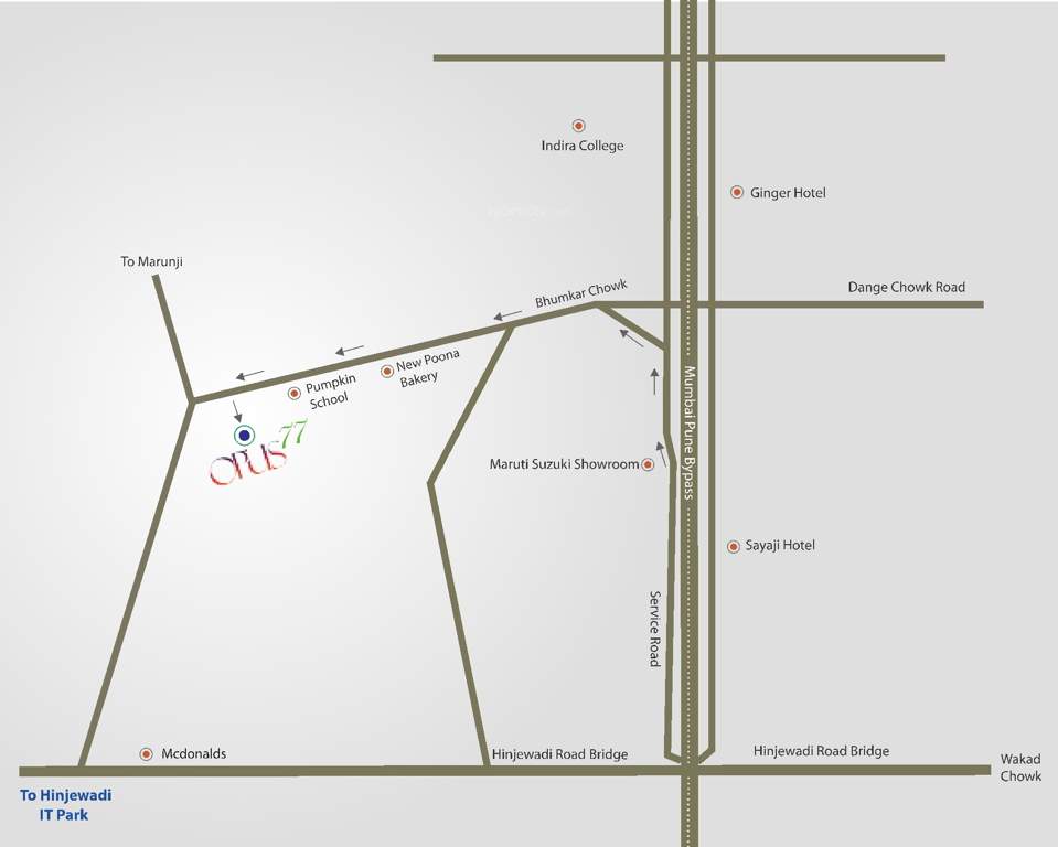 opus 77 Images for Location Plan of Chandrarang Opus 77