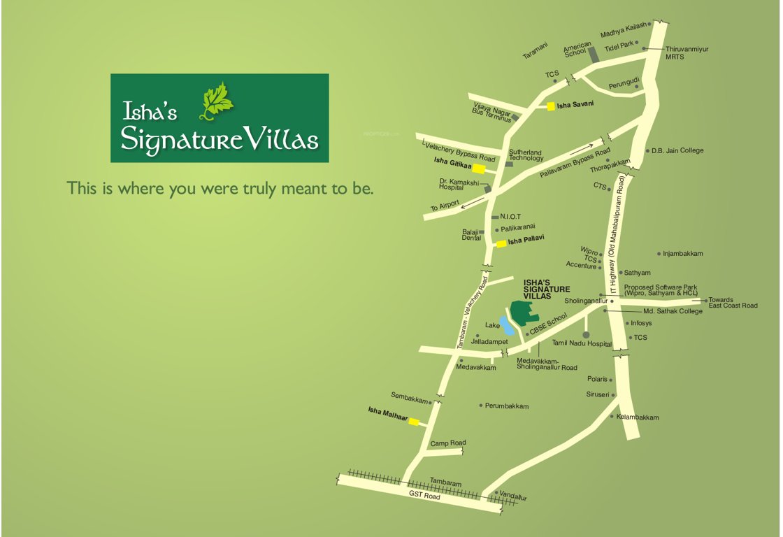 signature villas Location Plan