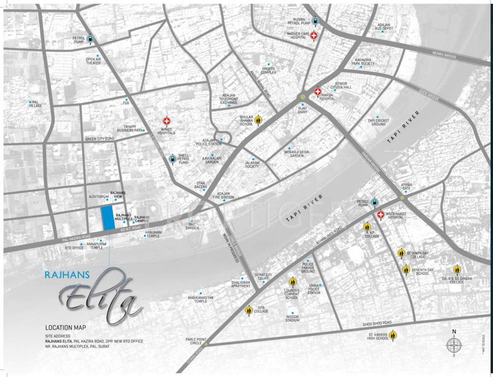  elita Images for Location Plan of Rajhans Elita