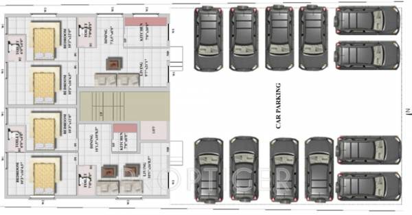 aditi-foundations venus Cluster Plan for ground Floor