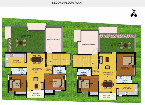 bethel-constructions enclave Tower 1  & 2 Cluster Plan for 2nd Floor