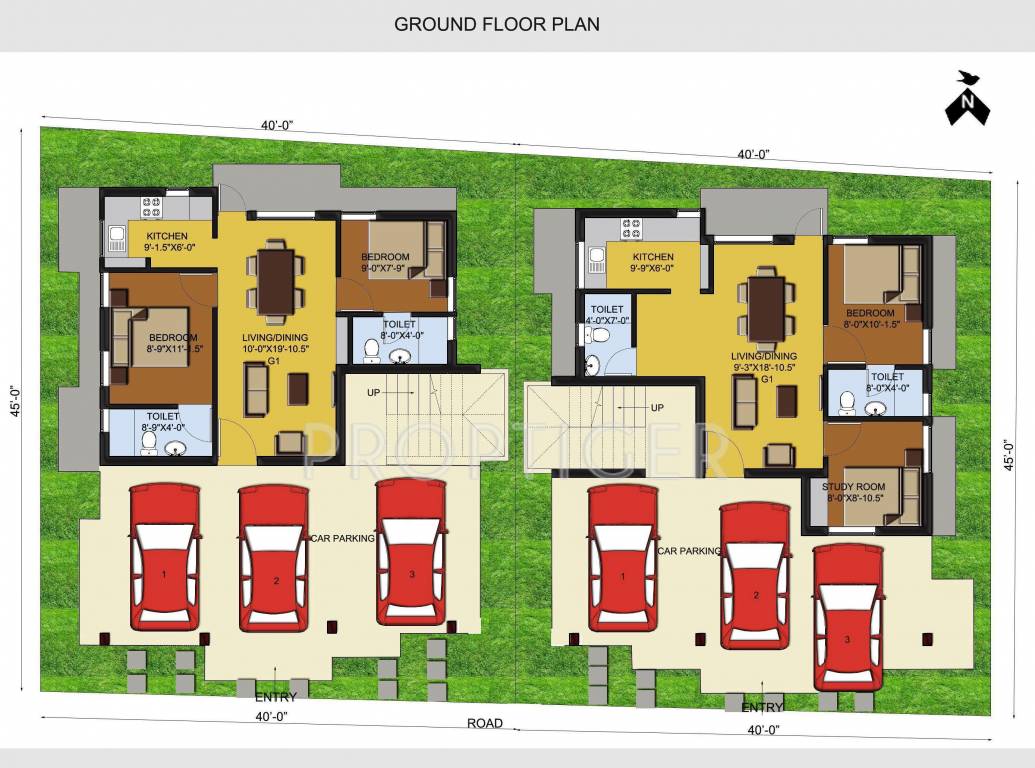 bethel constructions enclave Tower 1  & 2 Cluster Plan for Ground Floor