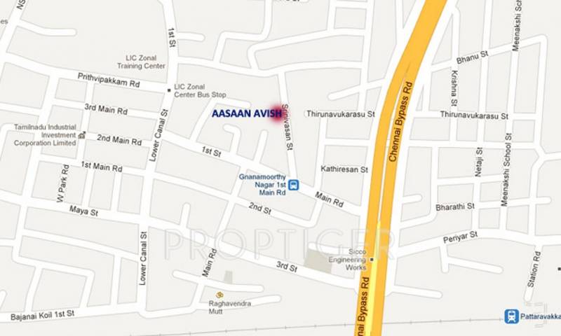 aasaan-builder avish Location Plan