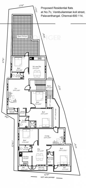 Images for Cluster Plan of Suprabhatham Pazhavanthangal Flats