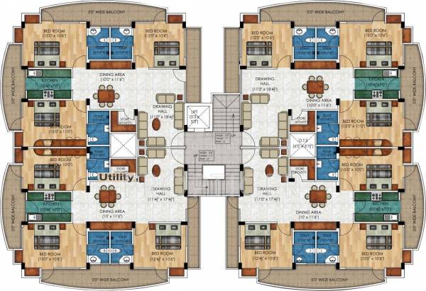  sangam-link-apartments Block B Cluster Plan