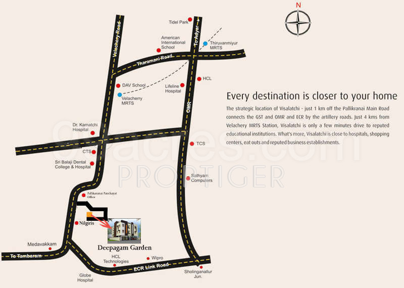 Images for Location Plan of Deepakam Developers Gardens