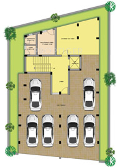 apaar creations private ltd glory Glory Cluster Plan for ground Floor
