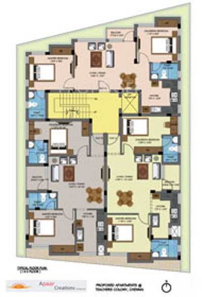 Glory Cluster Plan from 1st to 2nd Floor apaar-creations-private-ltd glory Glory Cluster Plan from 1st to 2nd Floor