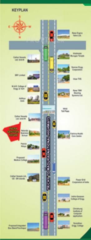 vsquare group indra ganesan nagar phase1 Location Plan