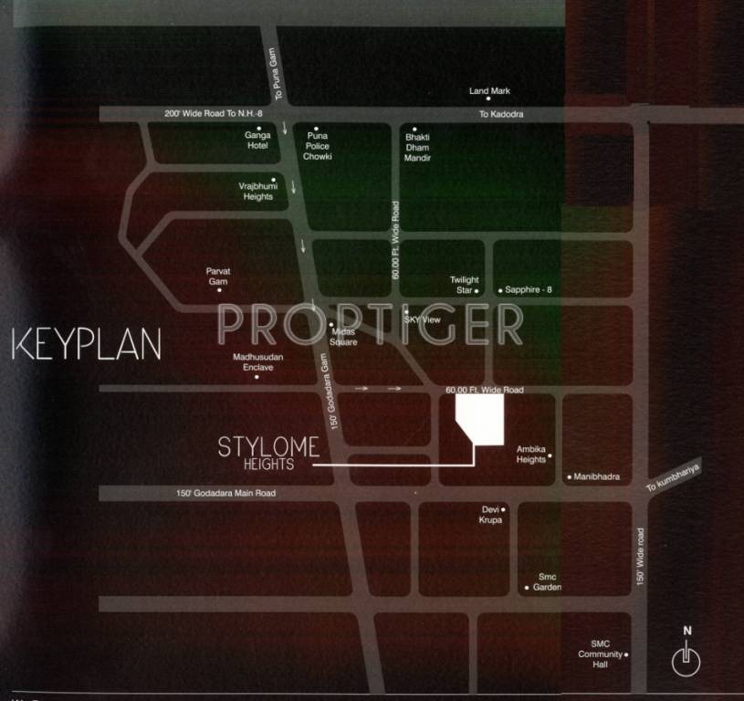 Images for Location Plan of Shree Gajanand Stylome Heights