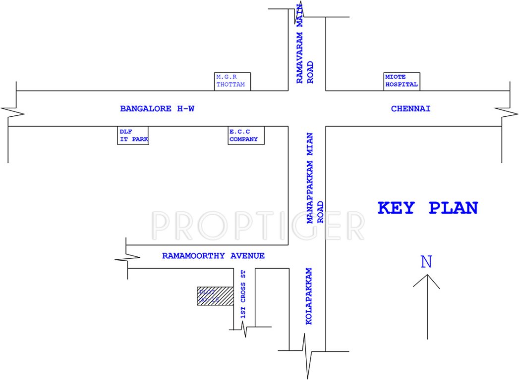Images for Location Plan of Annai Genesis Apartment