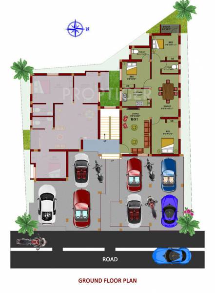 aashriwad serene Serene Cluster Plan for ground Floor
