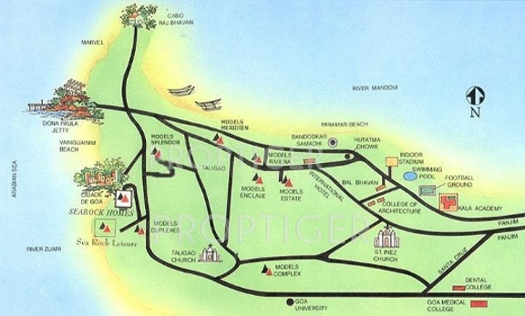models-construction searock-leisure-villa Location Plan