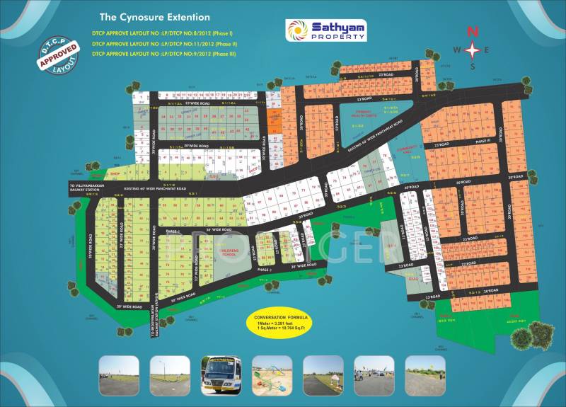 sathyam-property cynosure-extension Layout Plan