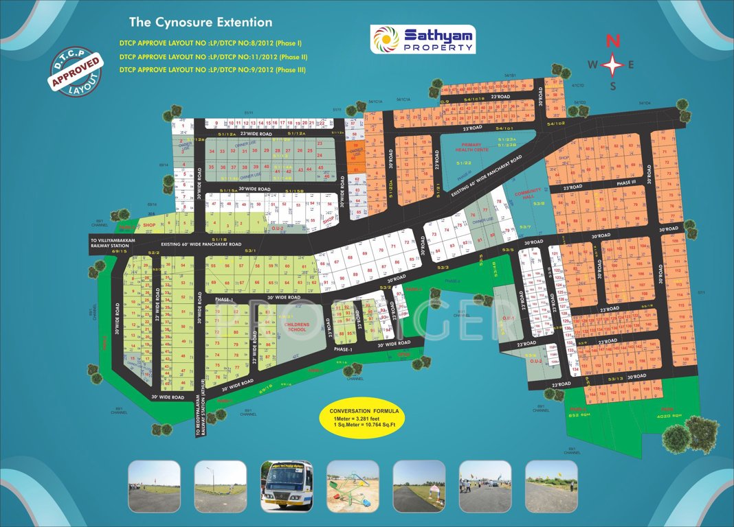 sathyam property cynosure extension Layout Plan