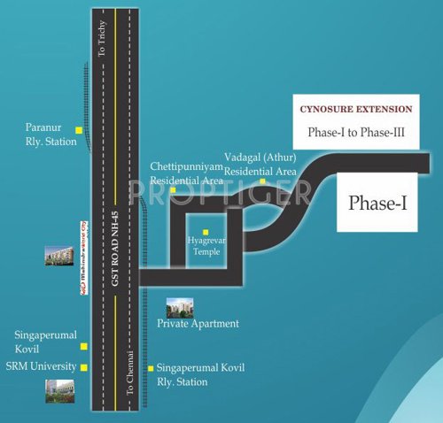 sathyam-property cynosure-extension Location Plan