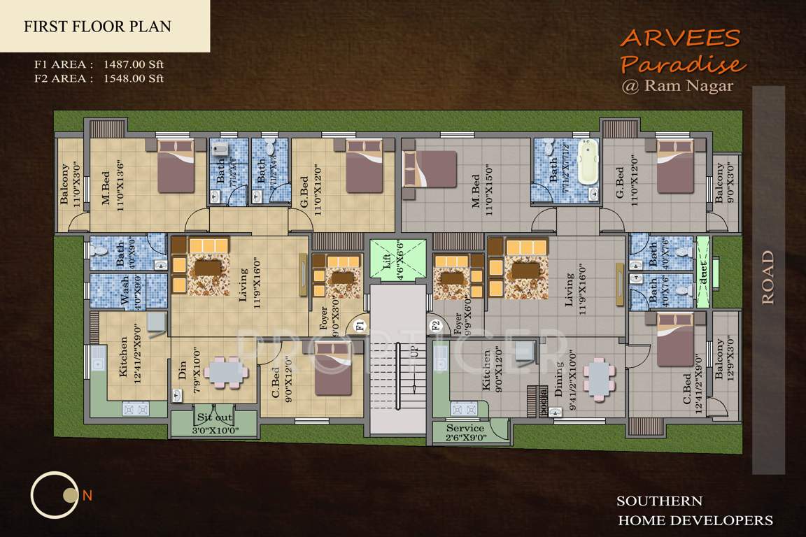 Images for Cluster Plan of Southern Arvees Paradise