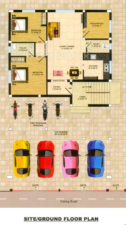 Images for Cluster Plan of Infraz Paradise