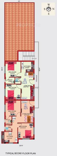 navani-construction dwaraka Cluster Plan for 2nd Floor