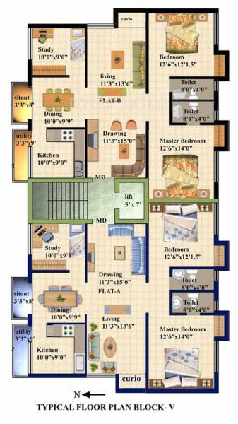 raga-foundation amrita Block 5 Cluster Plan