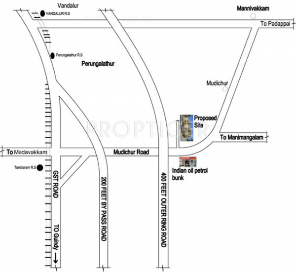 cholamandhal-builders srivari Location Plan