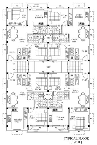 Images for Cluster Plan of Gajhanana Vishagam Apartments