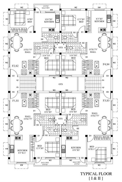 Images for Cluster Plan of Gajhanana Vishagam Apartments