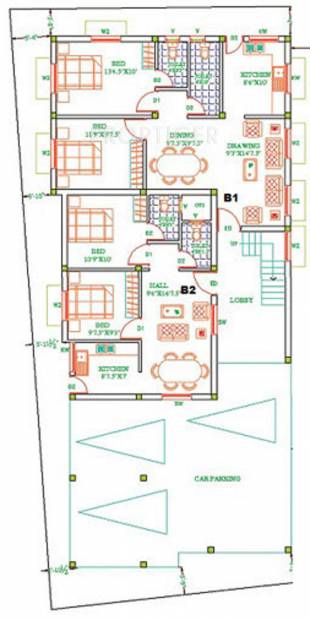 Images for Cluster Plan of Sri Gajhanana Springs Bharani Apartments