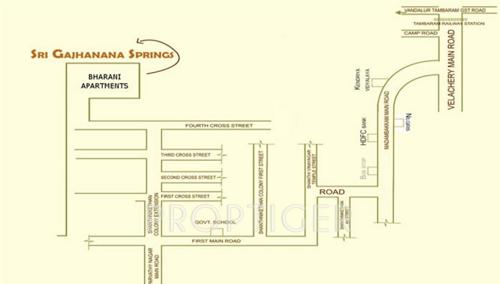 Images for Location Plan of Sri Gajhanana Springs Bharani Apartments