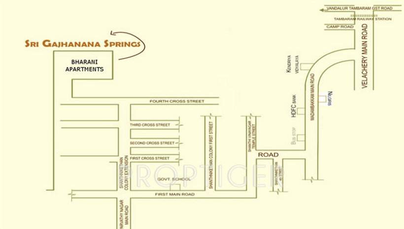 Images for Location Plan of Sri Gajhanana Springs Bharani Apartments