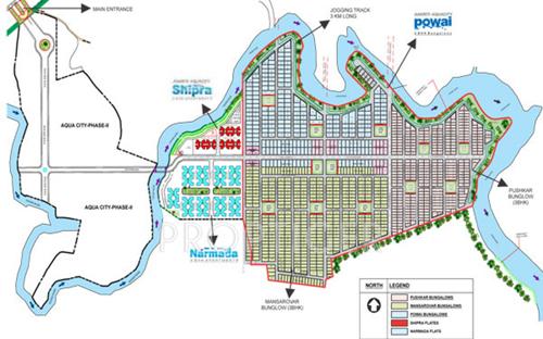 Images for Layout Plan of Aakriti Aquacity Narmada
