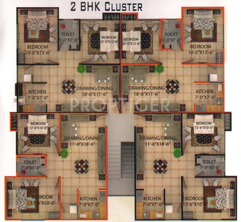 Images for Cluster Plan of Swastik Swastik Apartment