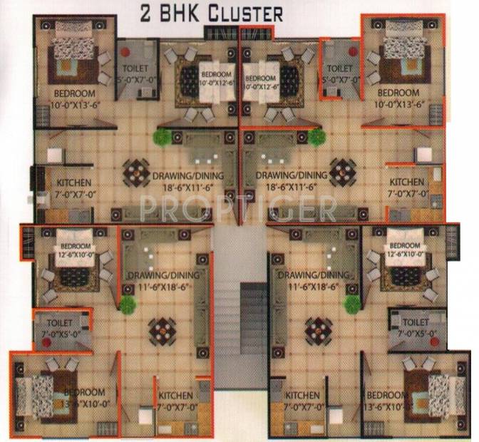 Images for Cluster Plan of Swastik Swastik Apartment