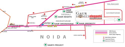  homes-elegante Images for Location Plan of Gaursons Homes Elegante