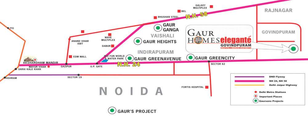 homes elegante Images for Location Plan of Gaursons Homes Elegante