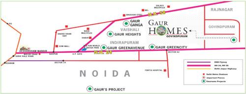  gaur-homes Images for Location Plan of Gaursons Gaur Homes